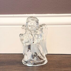 Centurion Glass Angel Candle Holder, Tall Christmas Decor